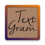 textgram - text on photos android application logo